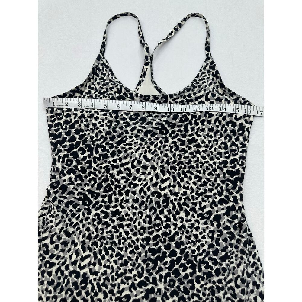 Outdoor Voices The Exercise Dress Snow Leopard Print Built In Shorts Size M - Picture 11 of 11